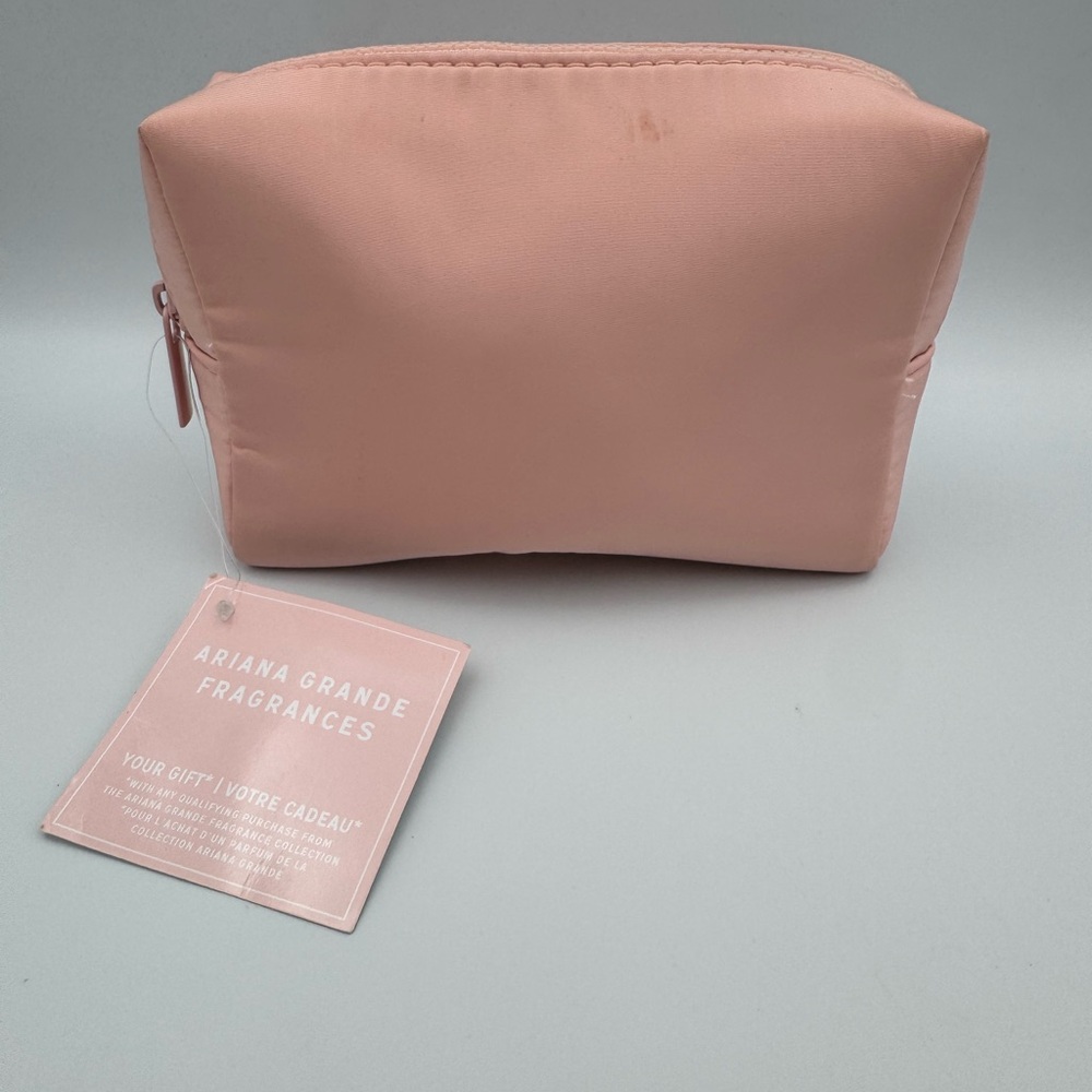 Ariana Grande Fragrances Pink Cosmetic Travel Bag Rare Promo Pouch